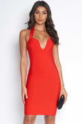 Luxe Sweetheart Red Bandage Dress
