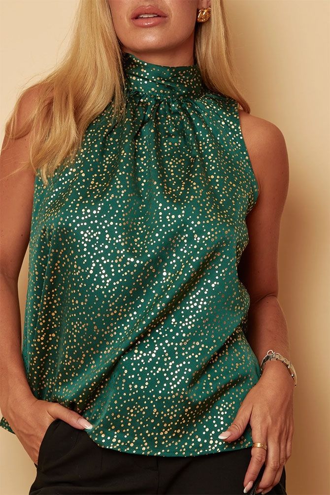 High Neck Top