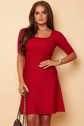 Round Neck Skater Dress